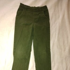 Boys Size 7 Olive Pull-on Pants